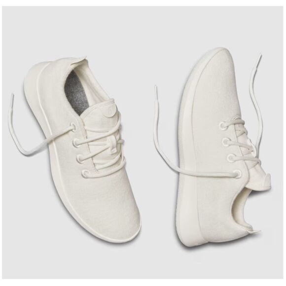 Allbirds Women's Size 8 Natural White Women's Wool Runners Shoes Lace Up EUC - Picture 3 of 10